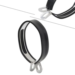 125MM Universal Motorcycle Exhaust Clamp Mount Bracket Fixed Ring Hanger Support - Picture 1 of 11