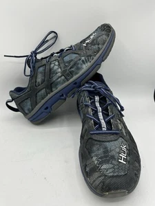 Huk Attack Performance Fishing Shoes Camo Blue Men’s Size 8.5 EUC - Picture 1 of 5