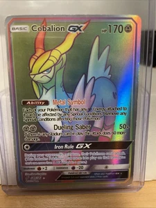 Cobalion GX 189/181 Team Up NM Full Art Secret Rainbow Rare Pokemon Karte - Bild 1 von 3