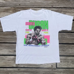 Vintage Double Sided Single Stitch Roberto Duran Boxing Tee Size Large - Picture 1 of 4