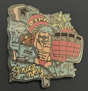 Loungefly One Piece Map Enamel Pin - Of “Franky” Gunmetal Colored Backing - Picture 1 of 6