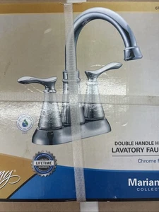 Tuscany Marianna Bathroom Faucet Chrome 4" 3 Hole 673-6107 - Picture 1 of 5