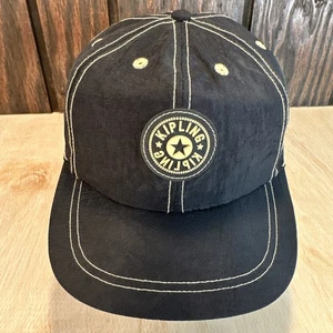 Gorra Kipling Snapback Años 90 Nylon Estrella PVC Goma Parche Logo Bolso De Colección Negra - Imagen 1 de 16