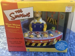 NEW The Simpsons WHAT WOULD HOMER DO? TALKING Electronic TRIVIA GAME Hasbro 2002 - Picture 1 of 7