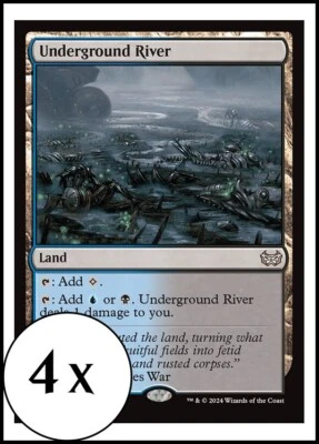 MTG - 4 x Underground River - Duskmourn Commander - Playset 4x x4 - Image 1 of 2