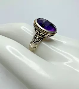 CP21. Effy Cocktail-Bandring Sterlingsilber, 18 Karat Gold und Amethyst - Bild 1 von 14