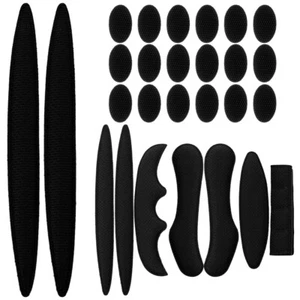 1 Set Imbottiture Casco Bici Casco Spugna Pad Casco Imbottiture Nero - Foto 1 di 12