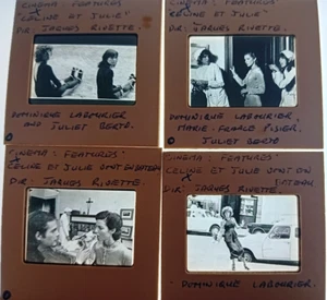 LOTE DE 4 DIAPOSITIVAS DE ESTUDIO DE PELÍCULA DE 35 mm Celine and Julie Go Boating Dir Jaques Rivette - Imagen 1 de 1