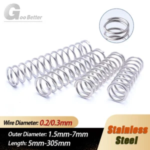Filo Dia 0,2/0,3mm Molle a Pressione a Compressione Acciaio Inox Molla Tipo Y - Foto 1 di 7