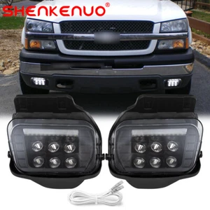 For 2003-2006 Chevy Silverado Avalanche Bumper Fog Light Lamp Left+Right Kit C05 - Picture 1 of 17