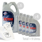 Car Engine Oil Service Kit / Pack 9 LITRES Fuchs TITAN GT1 PROC3 XTL 5w30 9L