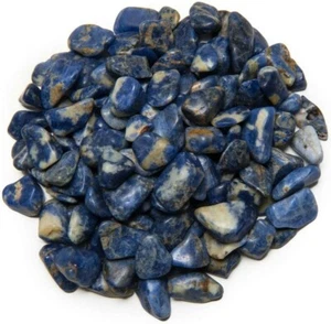 1/2 lb Sodalite Tumbled Stones - Grade 2 - XXSmall - Rocks Reiki Wicca Crafts - Picture 1 of 1