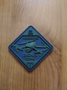 WARNUNG Drohnen ZONE 3D PVC PATCH TACTICAL MORAL 60x60mm FPV Drohne A - Bild 1 von 2
