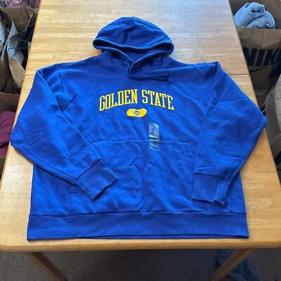 Nike Golden State Warriors Pullover Hoodie Sweater Fleece CV4618-495  Men XXL 2X - Image 1 of 4