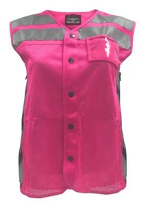 Missing Link Women's Meshed Up Expandable Safety Vest (Pink/Fuchsia) MUWP - Picture 1 of 2