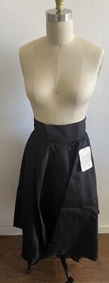 NUEVO CON ETIQUETAS Falda Vintage Jessica McClintock Negra Gunne Sax Gunnies Círculo Botón Talla 9 Foto 1 de 4
