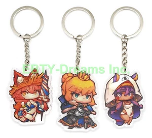 Set of 3 Fate Stay Grand Acrophobia Anime Acrylic Keychain Saber Nitocris Tamamo - Picture 1 of 2