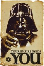 Star Wars Movie Darth Vader Your Empire Needs You Iron on Tee T-shirt Transfer