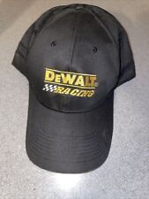 Dewalt Racing Hat Cap  Snapback Black Embroidered Checkered Flag
