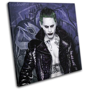 Suicide Squad Joker Poster Filmgrößen EINZELNE LEINWAND WANDBILD Bild Druck - Bild 1 von 1