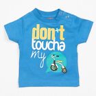 T-SHIRT Baby Kids Do-Design Moped Bike Don't Toucha Scooter Toddler Blue FR