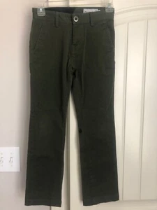 Volcom Big Kids Frickin Modern Chino Pants Olive Sz 10Y - Picture 1 of 2