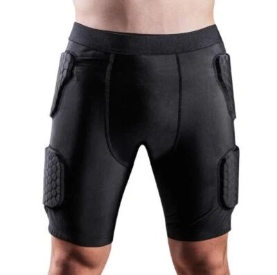 Men Sport Soccer Short Pant Rash Shock Padded goalkeeper Athlete Shorts gift — 第 1/4 张图片