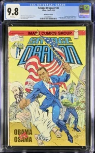 SAVAGE DRAGON #145 CGC 9.8 OBAMA vs OSAMA WONDERCON EDITION BATTLE COVER 2009 - Picture 1 of 2