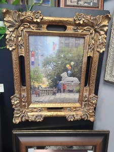 Giclee sobre lienzo G. Harvey "Un día en la biblioteca" enmarcado raro #55/95 pequeña edición - Imagen 1 de 5