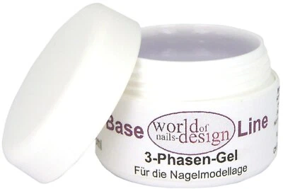 WORLD OF NAILS-DESIGN Monatsknüller ✅ 30 ml LED - 3 Phasen Nagelgel klar mit Sunblocker ✅ Fachhändler