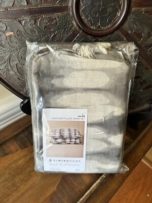 Новый Cimino Home Janis Угольный Абстрактный Стандартный Набор Накидок на Подушку - Изображение 1 из 2