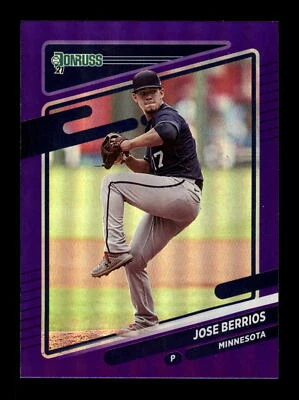 2021 Donruss Holo Purple #164 Jose Berrios Minnesota Twins - Image 1 of 2