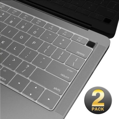 Thin Keyboard Cover Protector (2018+ MacBook Air 13" A1932), 2packs, Clear+Clear - Image 1 of 4