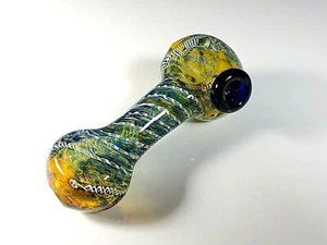 Tazón de pipa de vidrio para fumar tabaco de 4,5" pipas de mano de vidrio grueso varios colores - Imagen 1 de 9