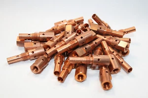 MIG MB25 Euro Torch Nozzel Tip Adaptor For M6 Tips Binzel Compatible M2503 x 5 - Picture 1 of 24