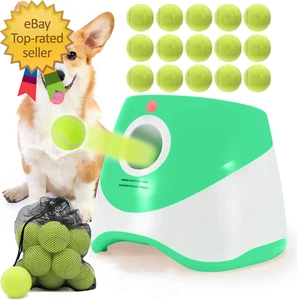 Automatic Ball Launcher for Small Dogs, USB Rechargeable Ball Thrower,10-30 Ft, - Picture 1 of 7