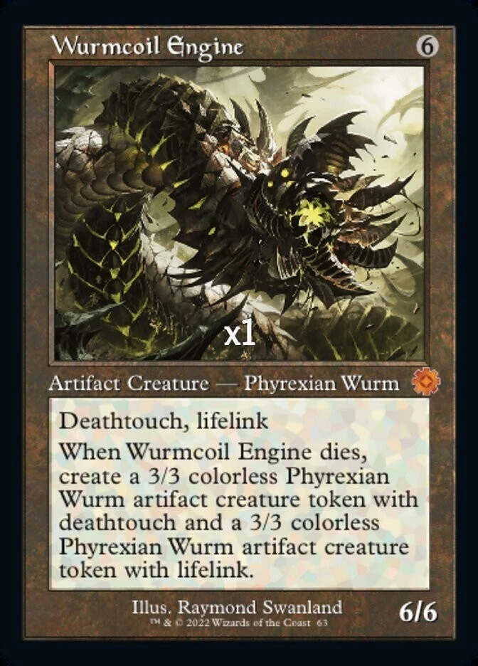 MTG Retro Frame The Brothers' War BRR Wurmcoil Engine MINT - Image 1 of 1
