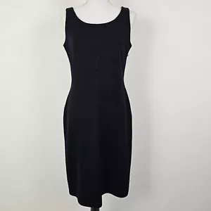 Abito St. John nero taglia 6 maglia maniche scollo a scoop sera Marie grigio - Foto 1 di 10