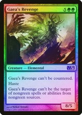 Gaea's Revenge FOIL Magic 2011 / M11 PLD Green Mythic Rare MTG CARD ABUGames