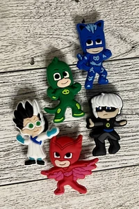 Lot of 5 PJ masks Charms compatible with crocs - Picture 1 of 1