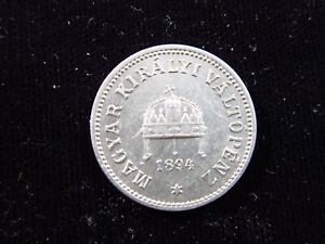 HUNGARY 10 Filler 1894 KB Francis Joseph I Kremnica Slovakia Coin hy3566