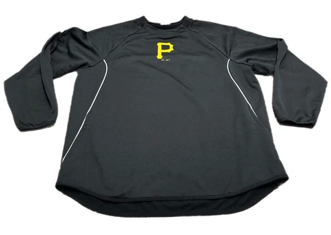 Pittsburgh Pirates MLB Majestic Therma Base Long Sleeve Pullover Size L Cover