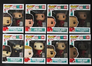 (8) Funko Pop Liverpool LFC Lot - Salah, Sadio, Diaz, Nunez, Henderson, Klopp - Picture 1 of 16