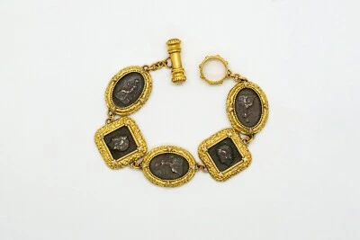 Brazalete amarillo, plata de ley y diamantes de 18k Foto 1 de 4