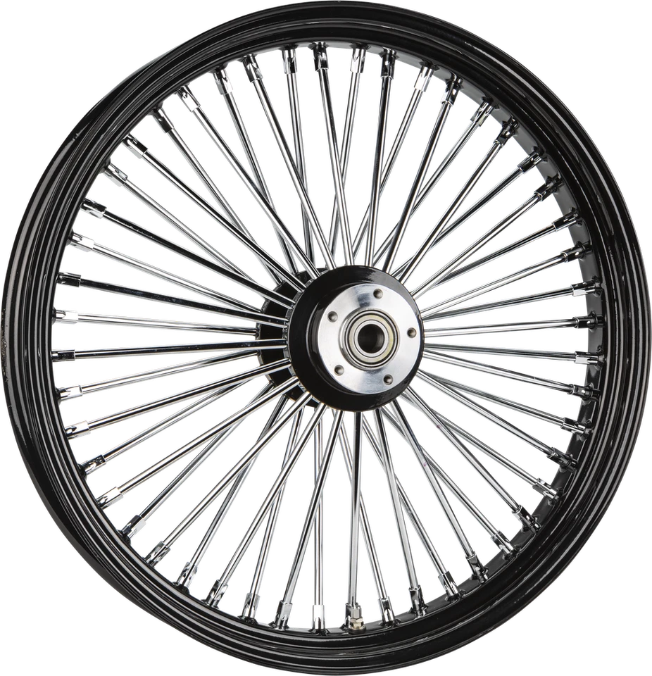 HARDDRIVE FRONT 48 SPOKE WHEEL BLACK DUAL DISC 23X3.5 25MM 08-UP 052-14542 - Image 1 of 1