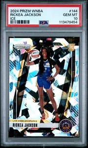 Panini Prizm WNBA 2024 Rickea Jackson #144 Ice Prizm RC PSA 10 - Imagen 1 de 2