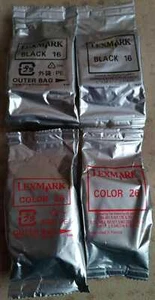 4x Original Lexmark 16 Schwarz + 26 Farbig tintenpatronen - Kostenloser versand! - Bild 1 von 4
