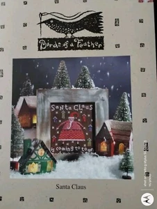 SANTA CLAUS IS COMING TO TOWN BIRDS OF A FEATHER CROSS STITCH CHART, OOP - Picture 1 of 3