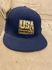 Nike USA Basketball Dream Team 8-0 Navy Blue Gold Fitted 7 3/4 62cm Hat Olympics