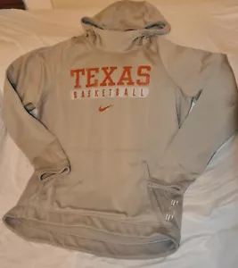 Sudadera con capucha de baloncesto Texas Longhorns Nike Therma-Fit para hombre gris medio - Imagen 1 de 3